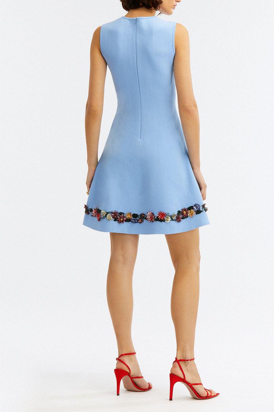 OSCAR DE LA RENTA-Crystal Embellished Fit & Flare-TANZANTE