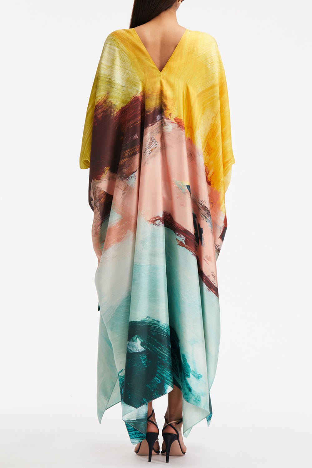 OSCAR DE LA RENTA-Abstract Landscape Caftan-