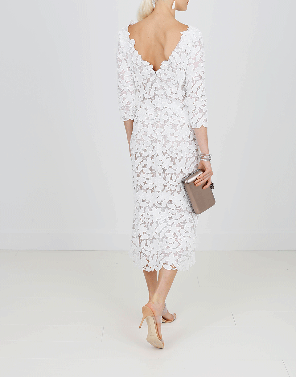 OSCAR DE LA RENTA-Floral Dress-