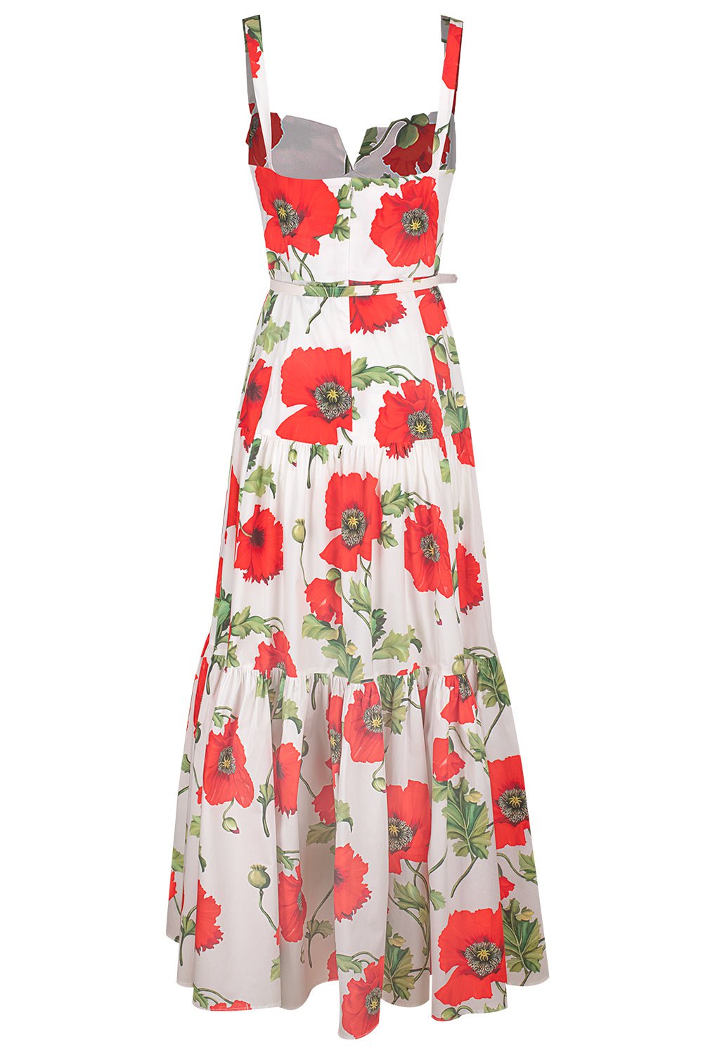 OSCAR DE LA RENTA-Poppy Tiered Maxi Dress-