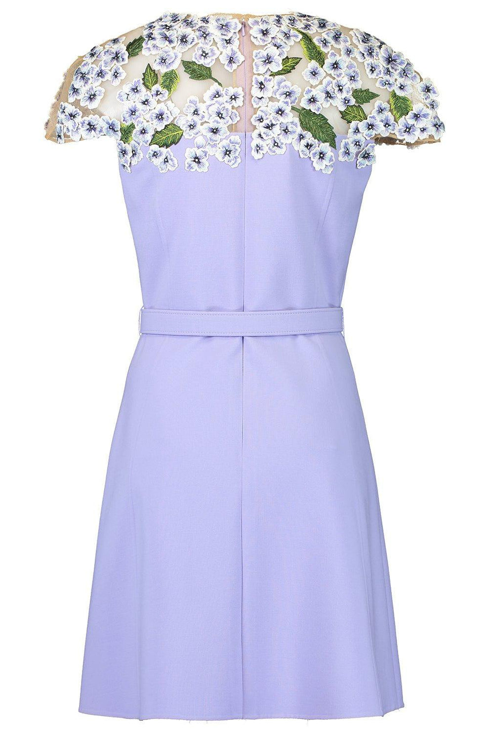 Hydrangea Embroidered Mini Dress