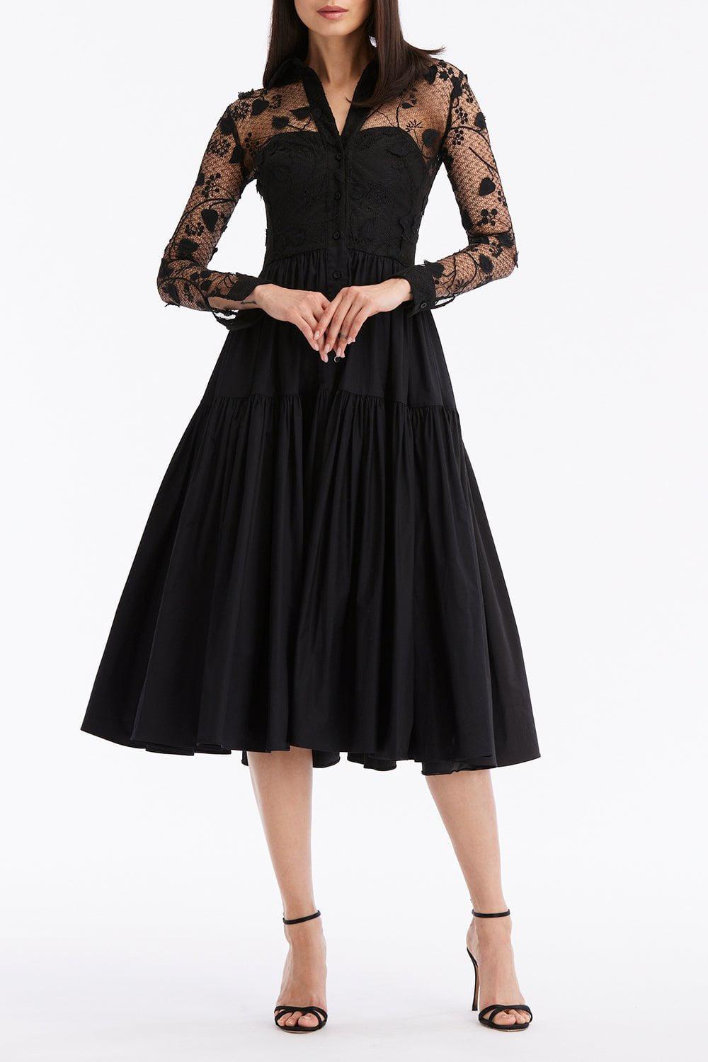 OSCAR DE LA RENTA-Morning Glory Midi Dress-