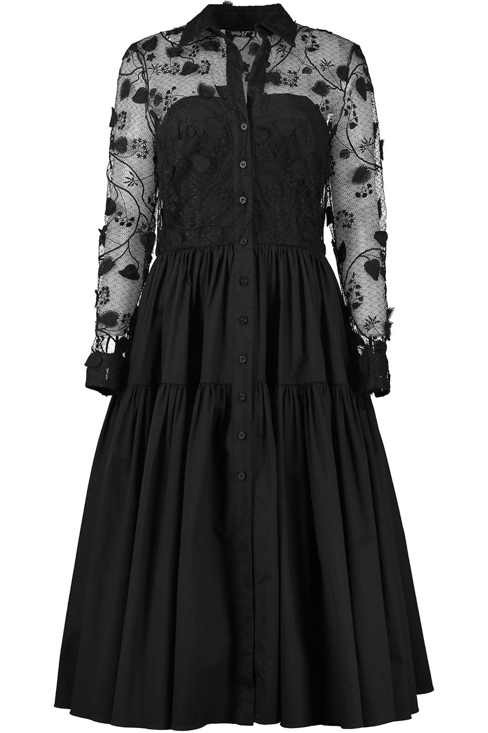 OSCAR DE LA RENTA-Morning Glory Midi Dress-