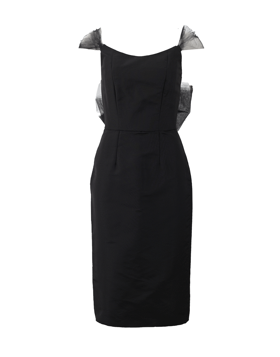 OSCAR DE LA RENTA-Pencil Dress With Tulle Bow-