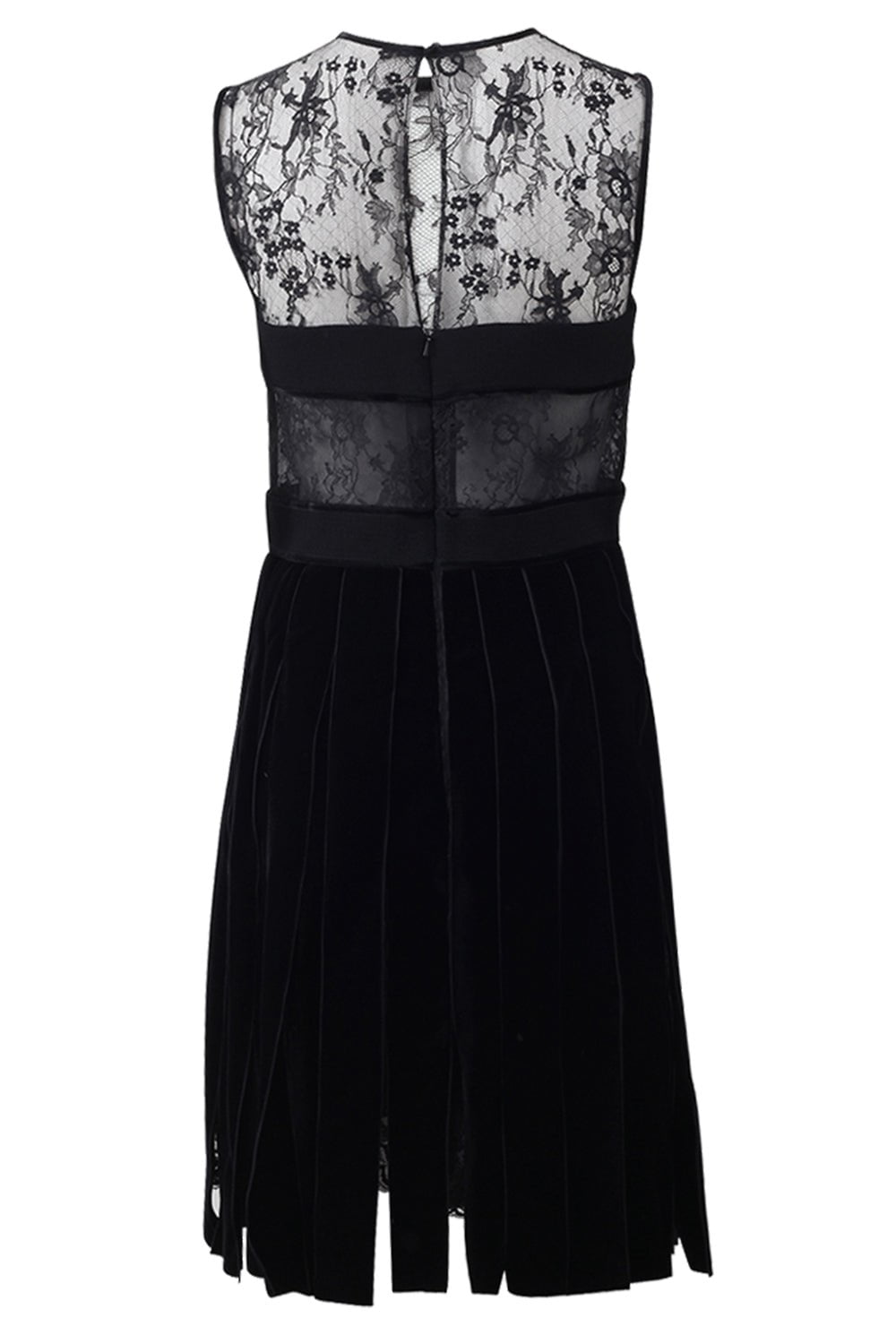 OSCAR DE LA RENTA-Ribbon Skirt Dress-BLACK