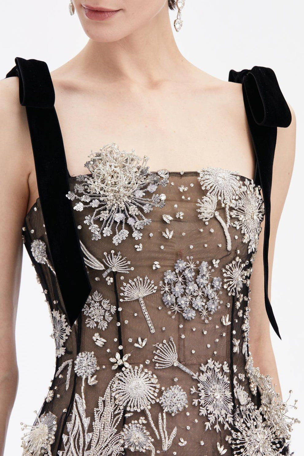 Crystal Dandelion Mini Dress | OSCAR DE LA RENTA Marissa Collections Crystal Dandelion Mini Dress | OSCAR DE LA RENTA Marissa Collections