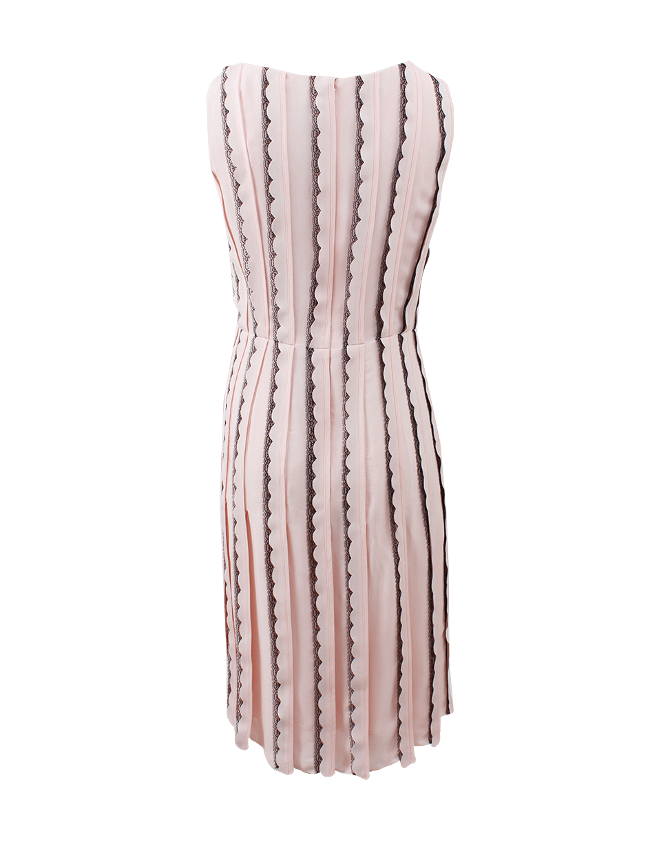 OSCAR DE LA RENTA-Lace Embroidered Dress-BLUSH