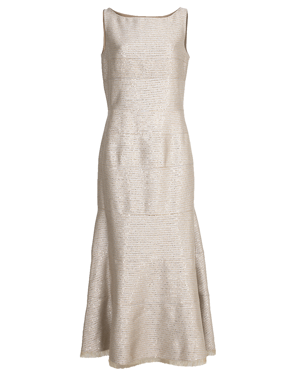 OSCAR DE LA RENTA-Sequin Lurex Dress-