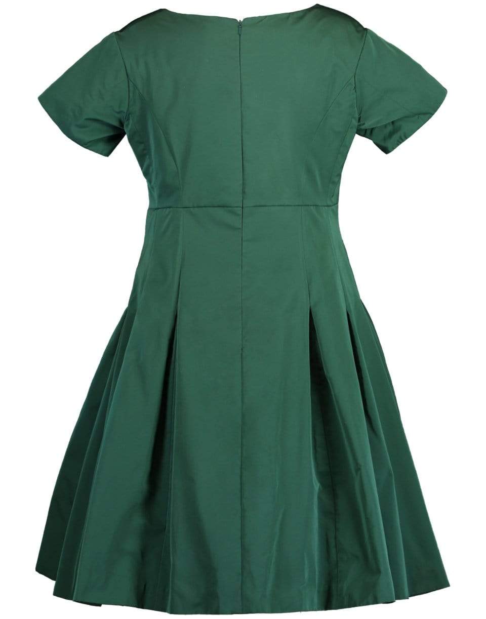 OSCAR DE LA RENTA-Taffeta Cocktail Dress-GREEN