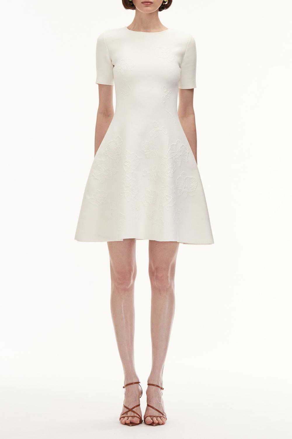 OSCAR DE LA RENTA-Orchid Fit And Flare Dress-