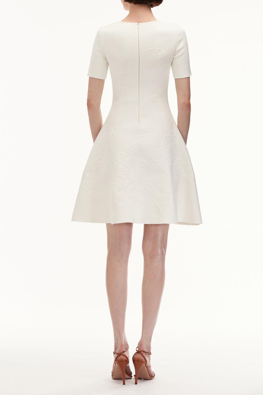 OSCAR DE LA RENTA-Orchid Fit And Flare Dress-