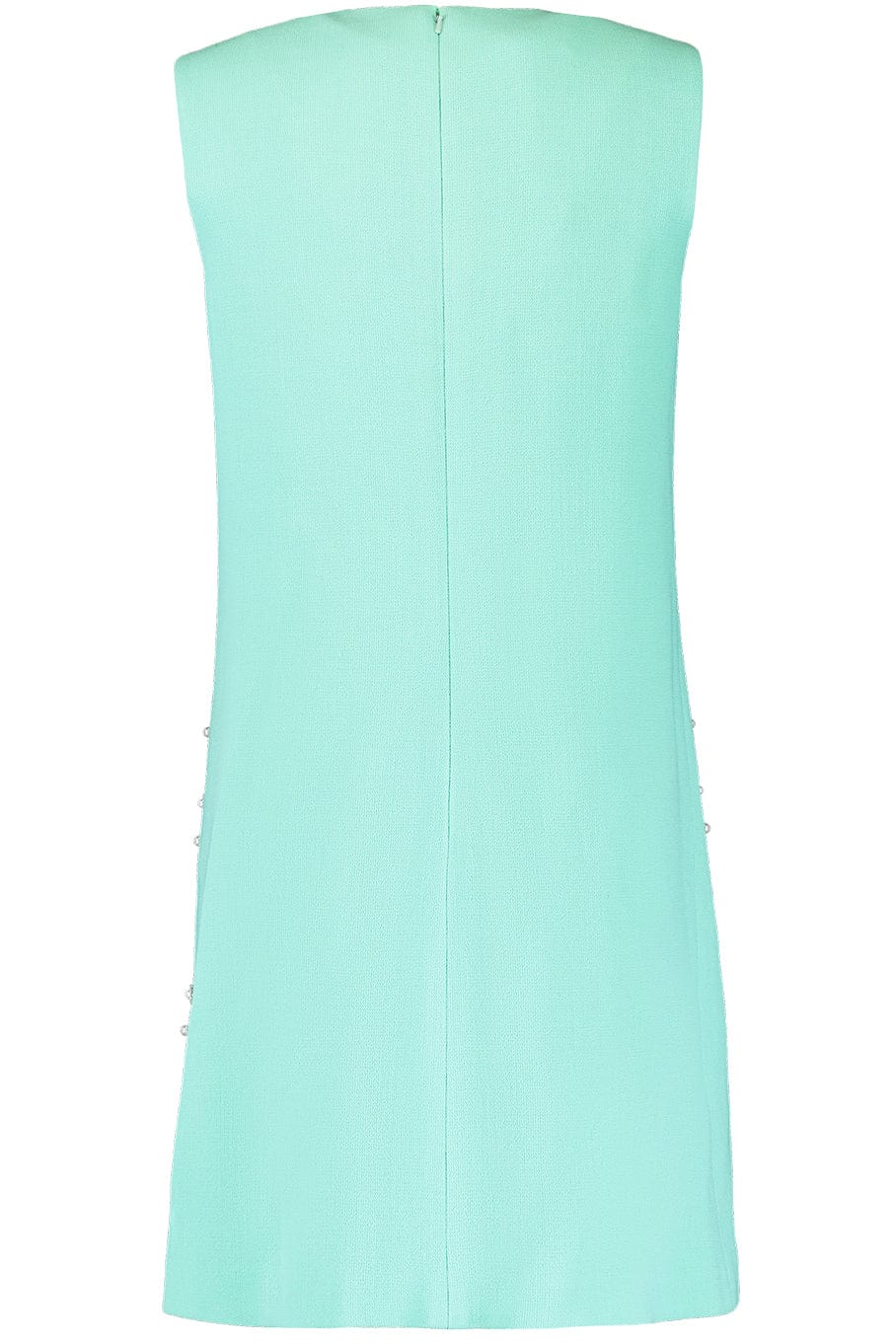 OSCAR DE LA RENTA-Sleeveless Pearl Embroidered Shift Dress-