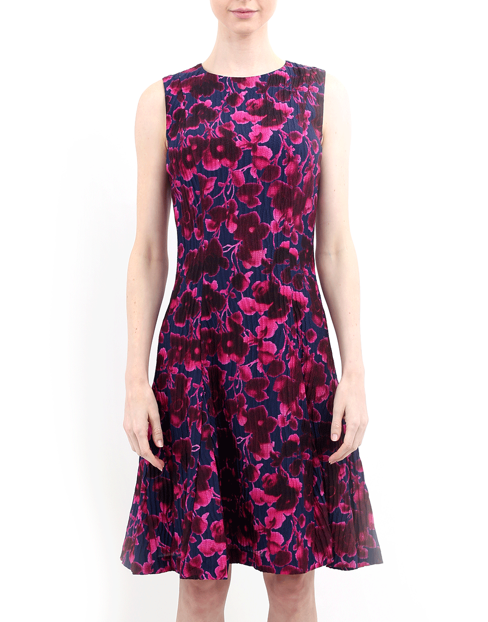 OSCAR DE LA RENTA-Floral Dress-