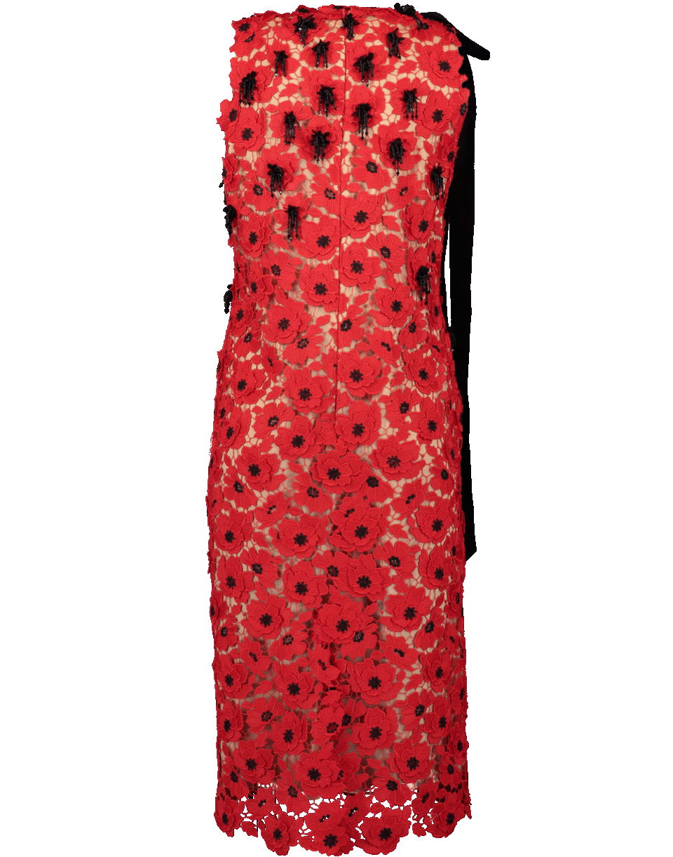 OSCAR DE LA RENTA-Floral Lace Dress-