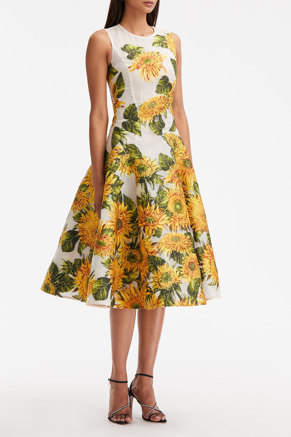 Sunflower Fil Coupe Cocktail Dress | OSCAR DE LA RENTA Marissa Collections Sunflower Fil Coupe Cocktail Dress | OSCAR DE LA RENTA Marissa Collections