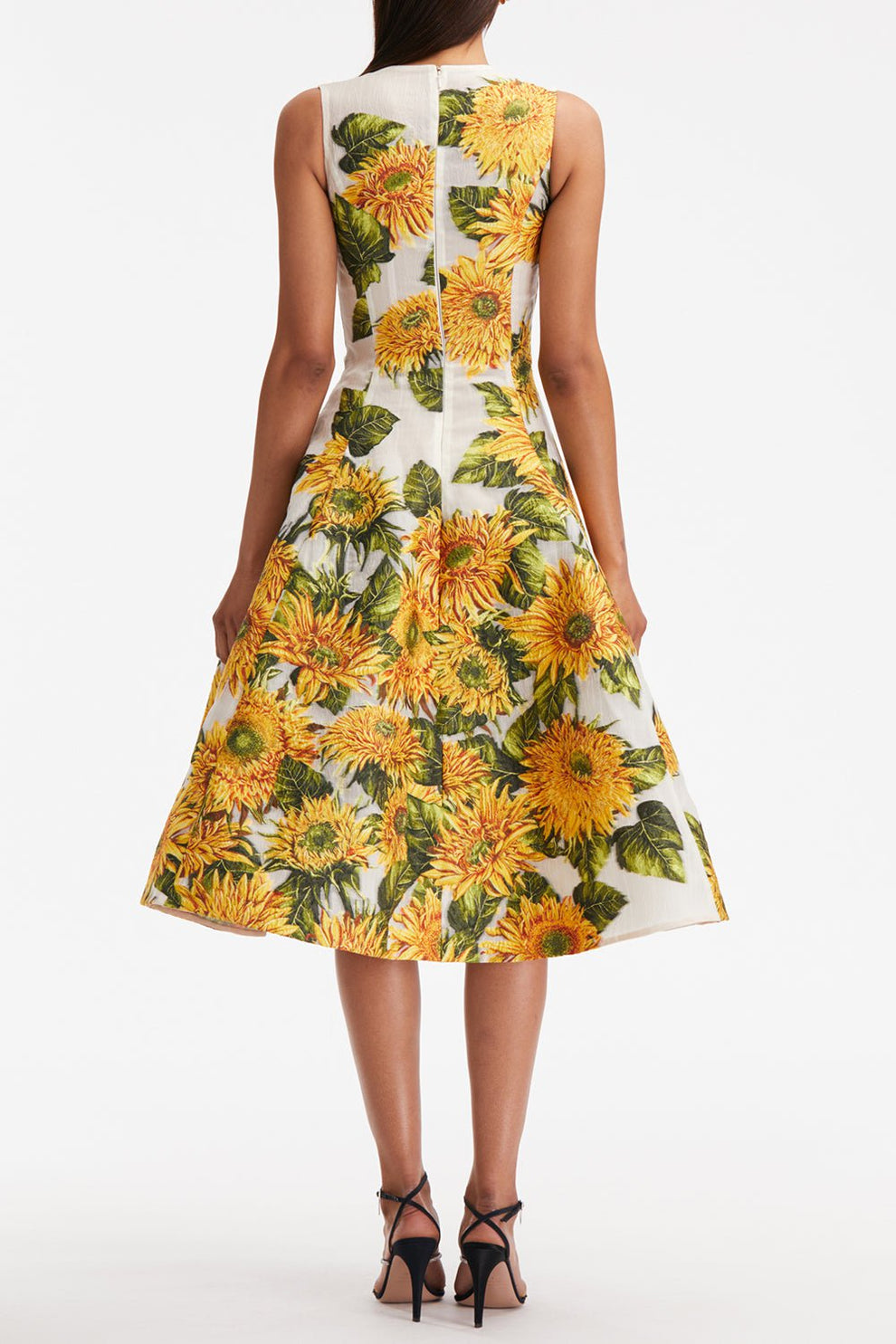 Sunflower Fil Coupe Cocktail Dress | OSCAR DE LA RENTA Marissa Collections Sunflower Fil Coupe Cocktail Dress | OSCAR DE LA RENTA Marissa Collections