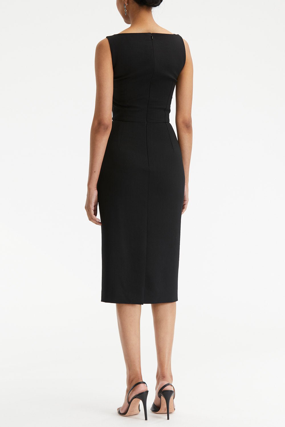 OSCAR DE LA RENTA-Cutout Tulip Applique Dress-