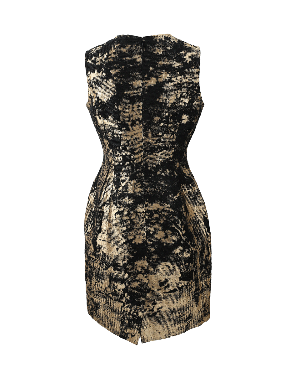 OSCAR DE LA RENTA-Jacquard Bottle Dress-