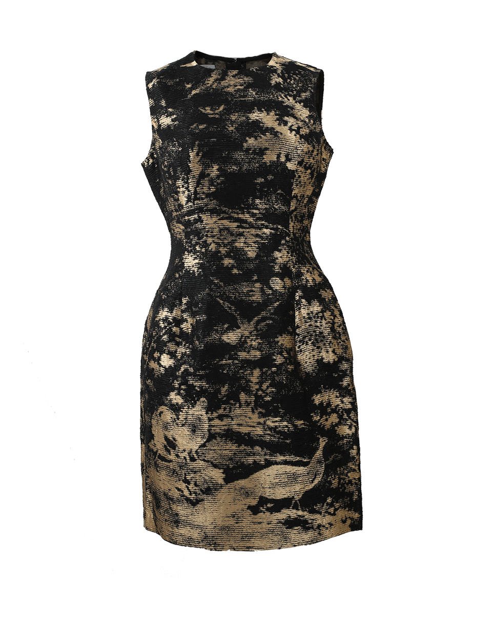 OSCAR DE LA RENTA-Jacquard Bottle Dress-