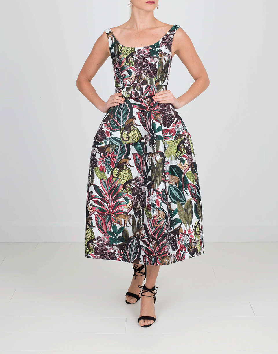 OSCAR DE LA RENTA-Jacquard Tank Dress-