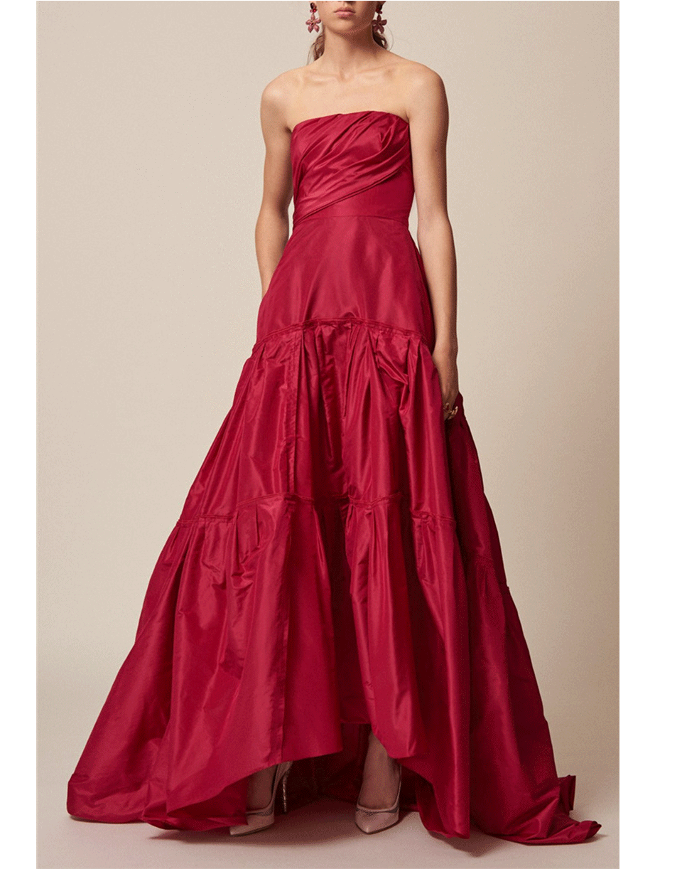 OSCAR DE LA RENTA-Taffeta Gown-CURRANT