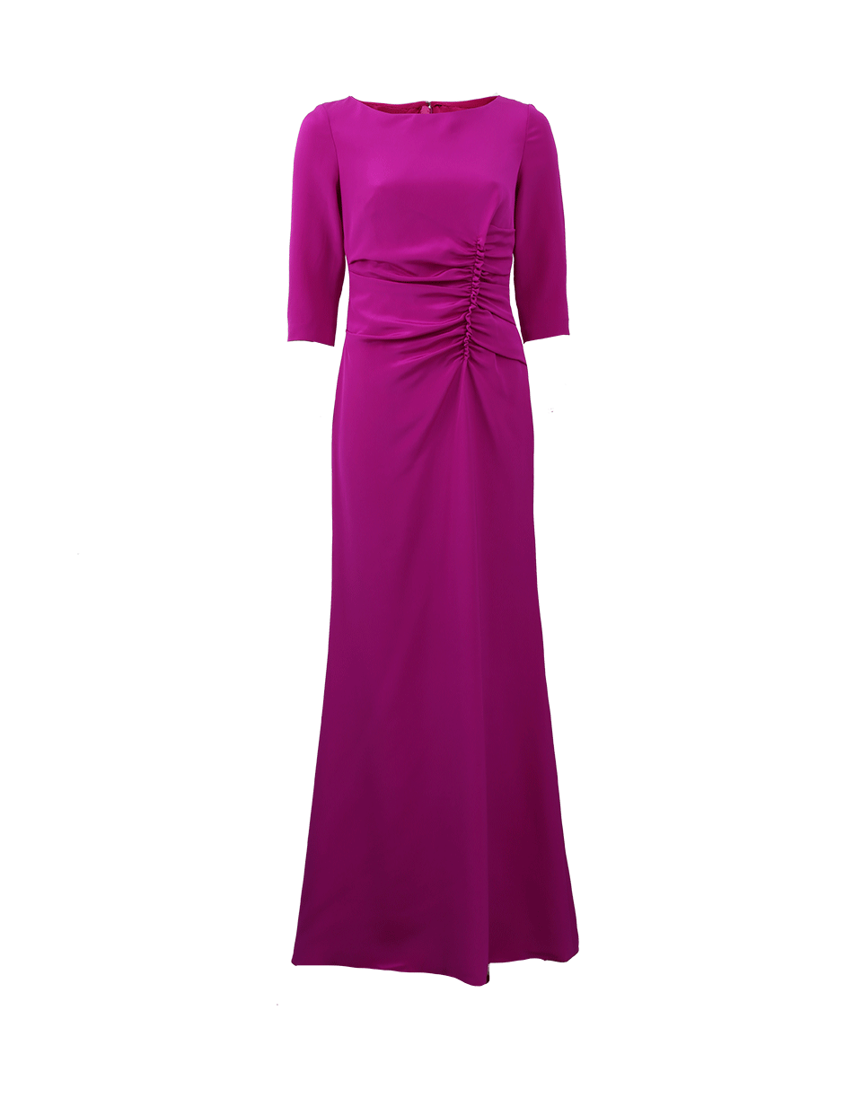 OSCAR DE LA RENTA-Ruched Gown-