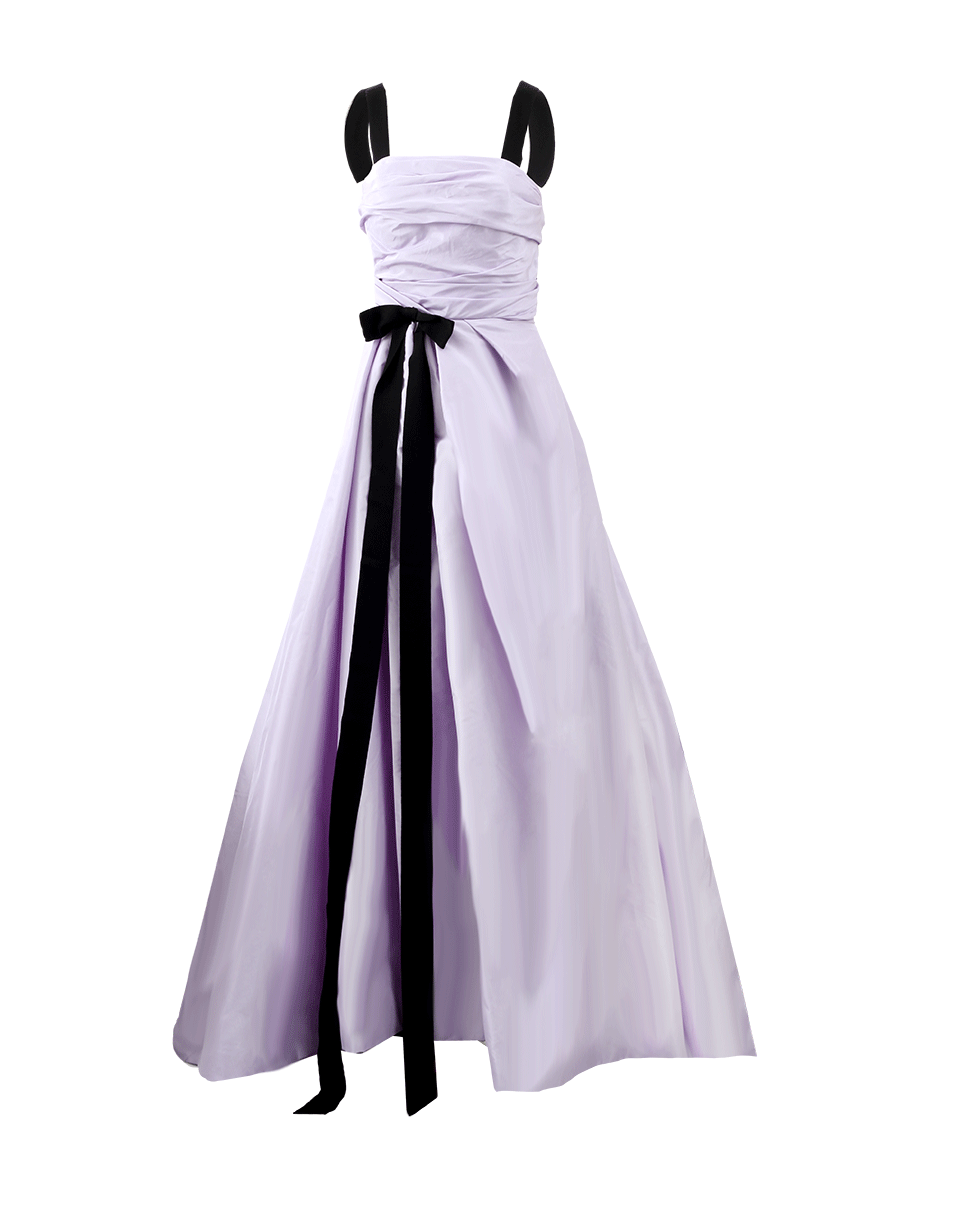 OSCAR DE LA RENTA-Silk Taffeta Ball Gown-LILACBLK
