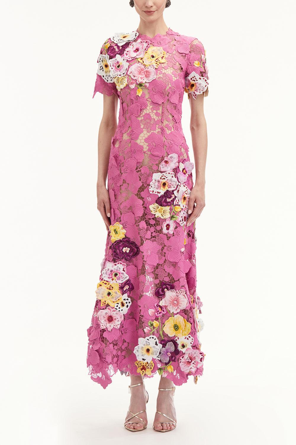 Orchid Embroidered Gown-ROSEHIP-10-CLOTHINGDRESSGOWN-OSCAR DE LA RENTA