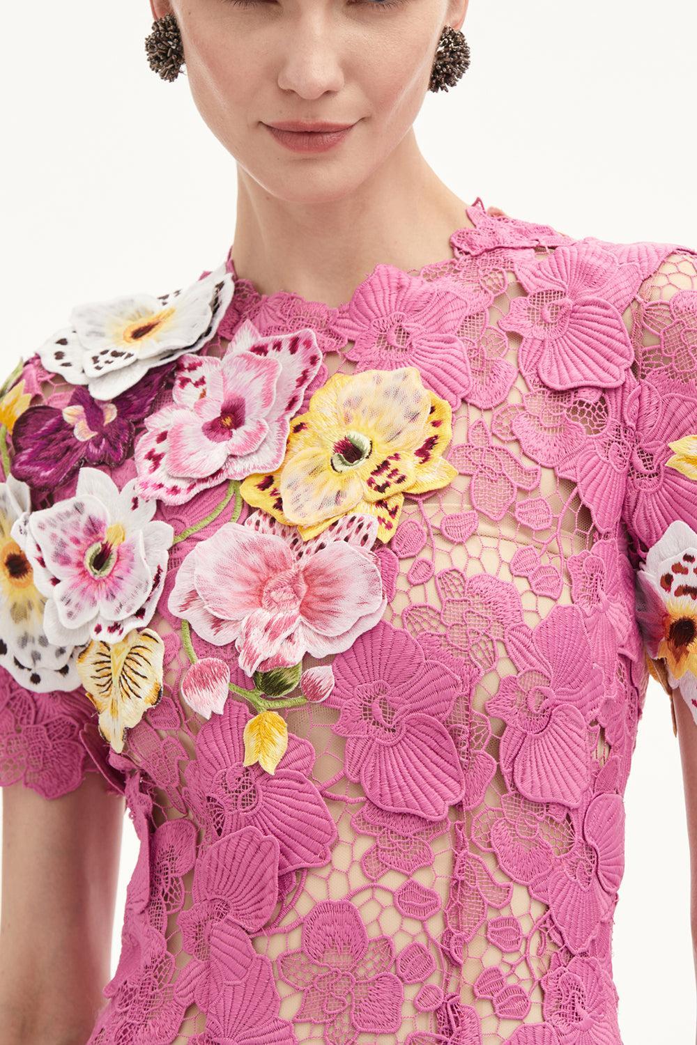 Orchid Embroidered Gown-ROSEHIP-10-CLOTHINGDRESSGOWN-OSCAR DE LA RENTA