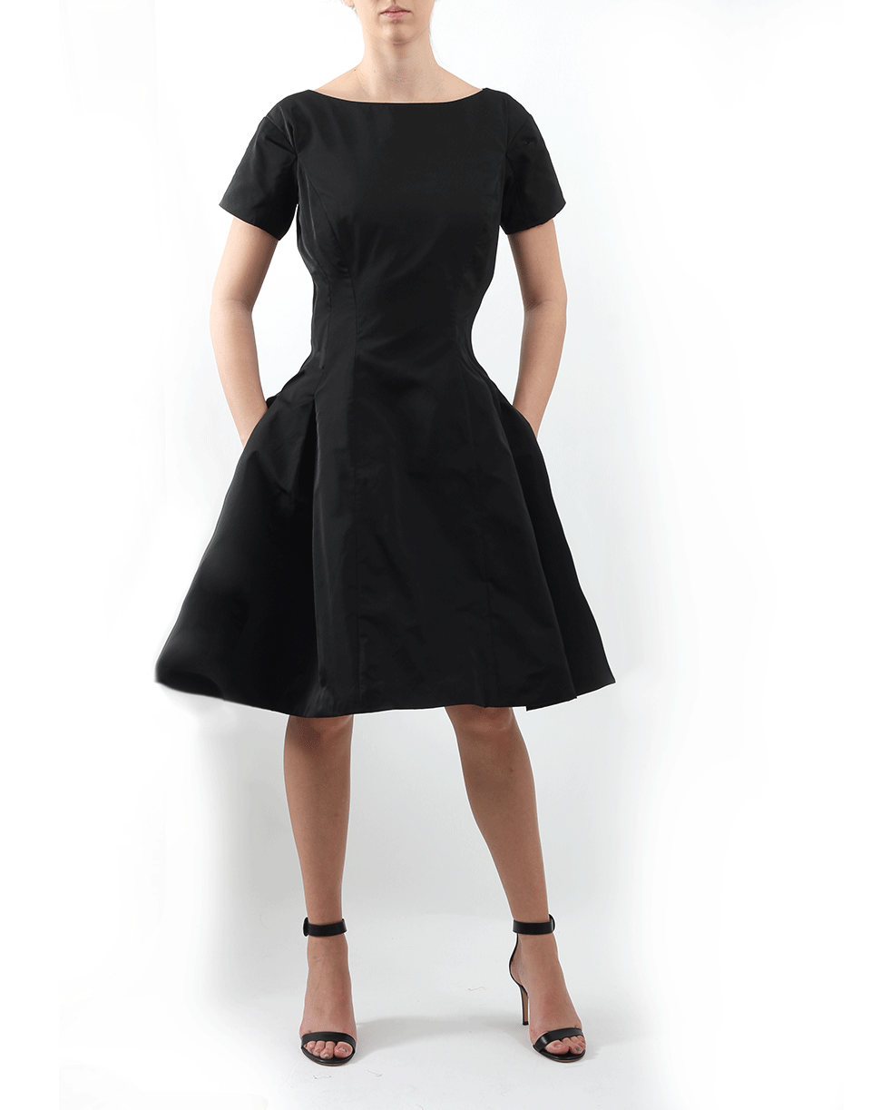 OSCAR DE LA RENTA-Bateau Neck Dress-