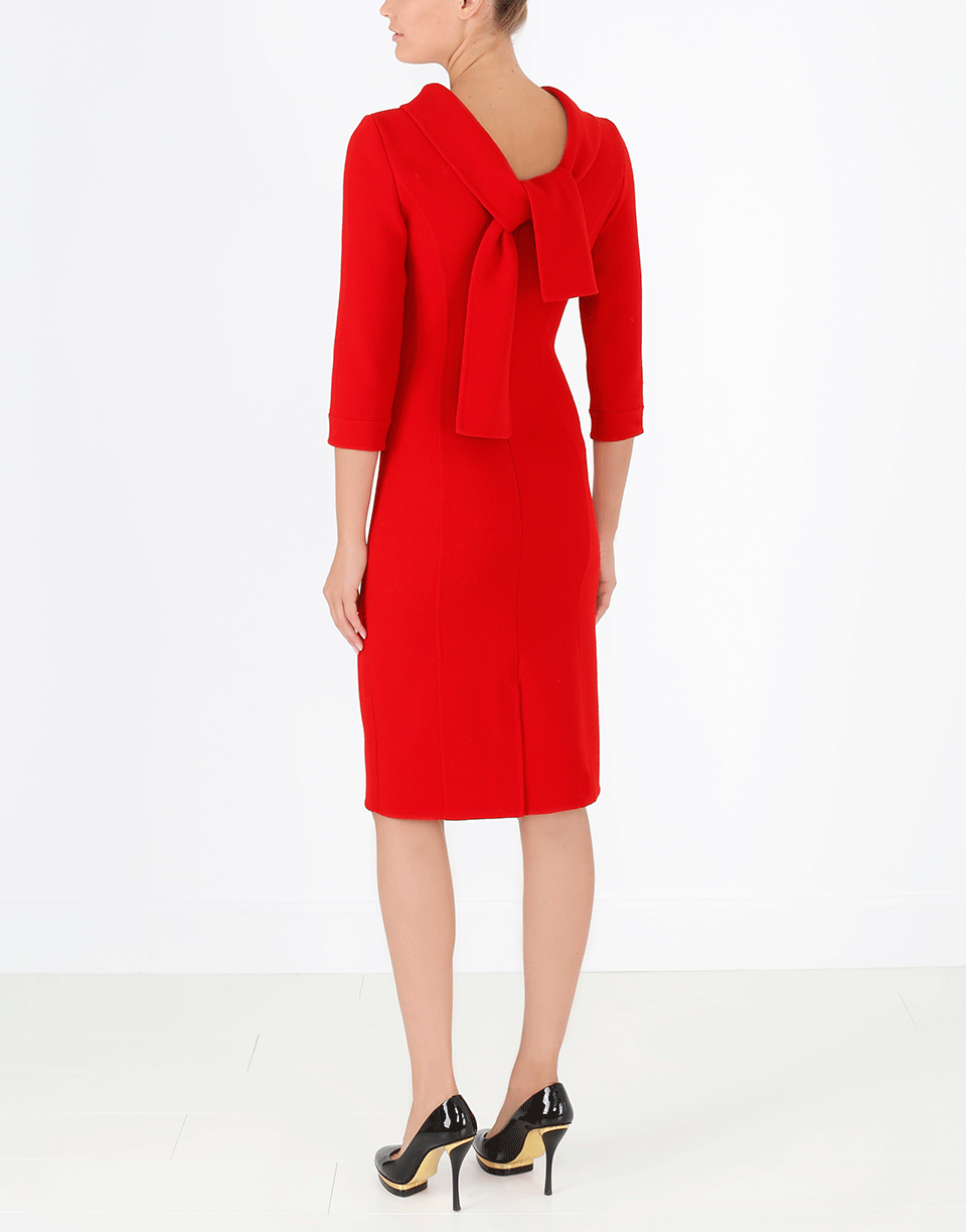 OSCAR DE LA RENTA-Tie Back Dress-