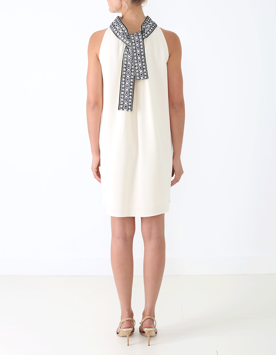 OSCAR DE LA RENTA-Embroidered Dress-