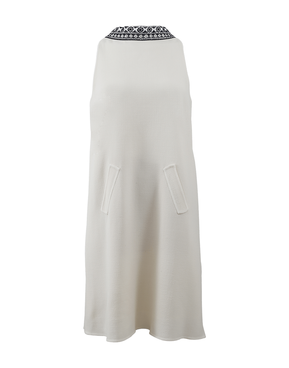 OSCAR DE LA RENTA-Embroidered Dress-