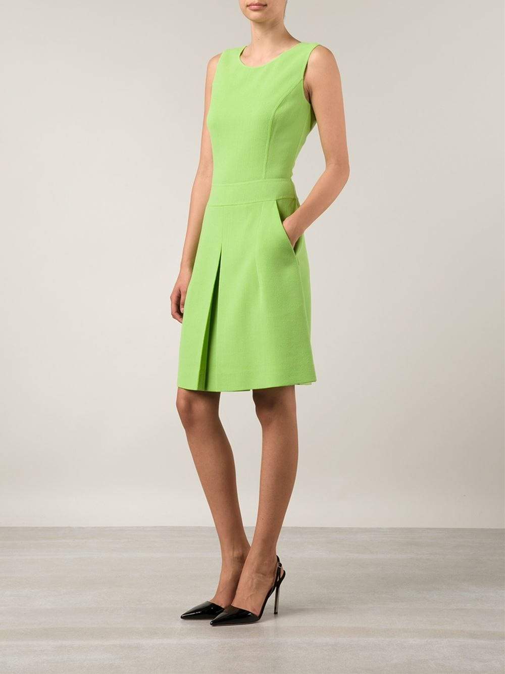 OSCAR DE LA RENTA-Pleat Dress-