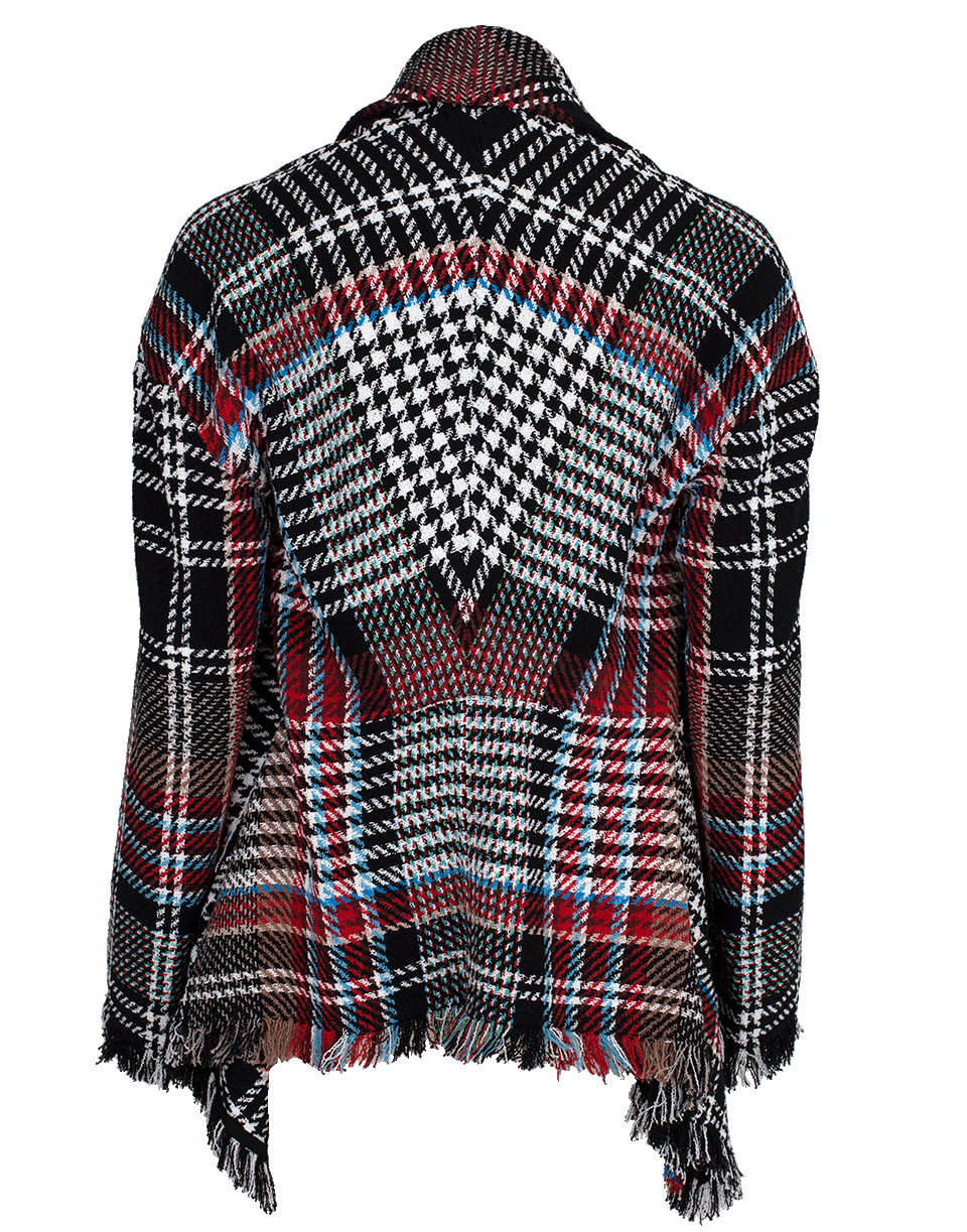 OSCAR DE LA RENTA-Tartan Tweed Jacket-