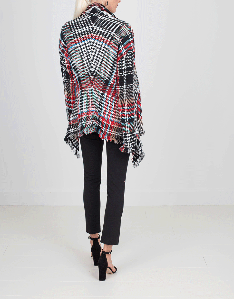 OSCAR DE LA RENTA-Tartan Tweed Jacket-