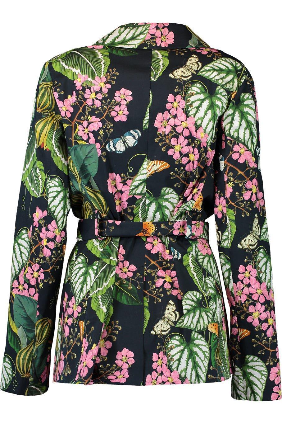 OSCAR DE LA RENTA-Long Sleeve Botanical Blazer-