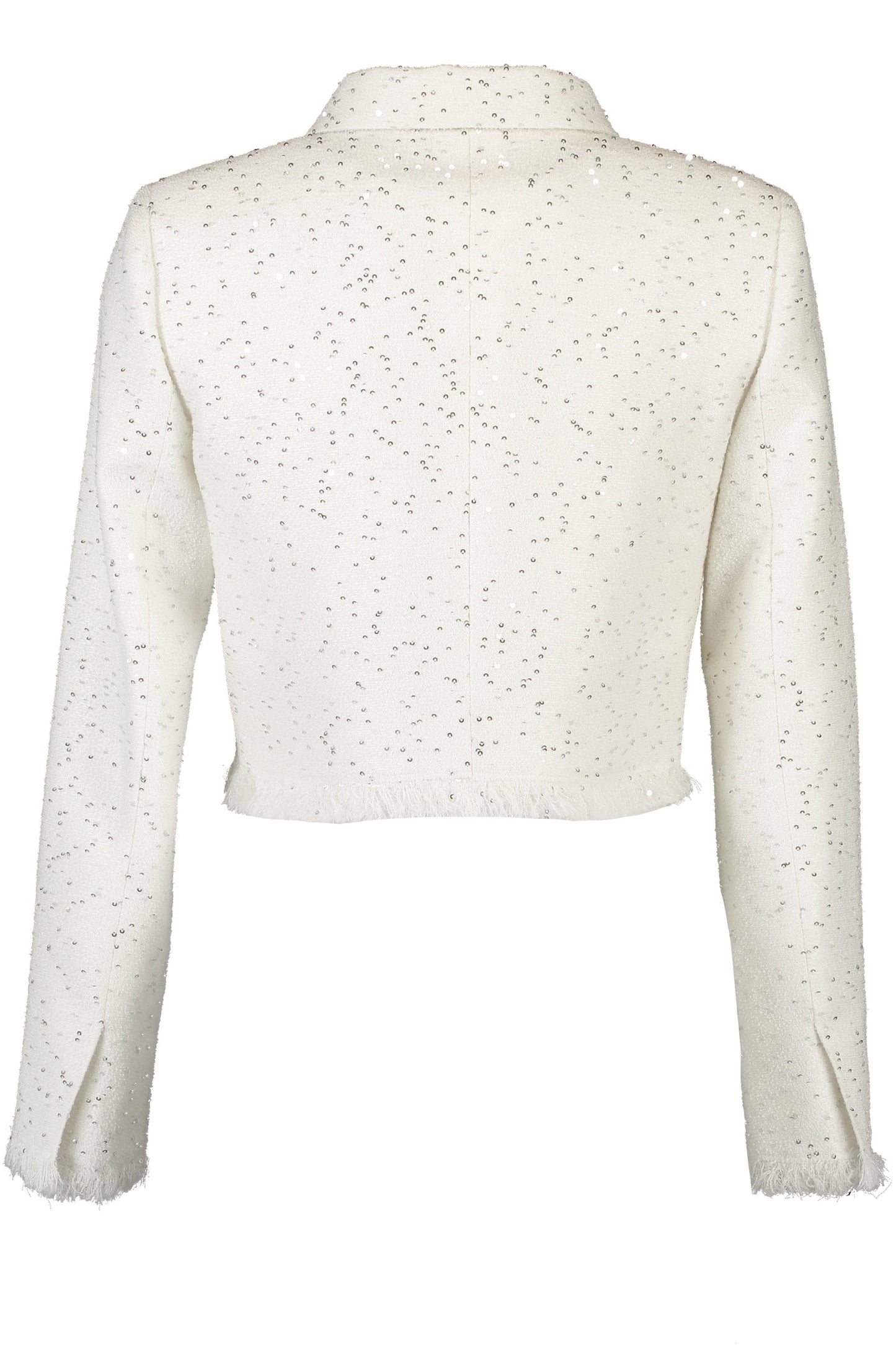 OSCAR DE LA RENTA-Sequin Boucle Cropped Jacket-