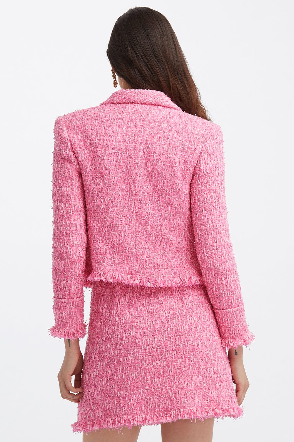 OSCAR DE LA RENTA-Ribbon Tweed Jacket-AZALEA