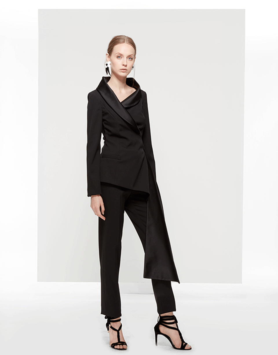OSCAR DE LA RENTA-Asymmetrical Jacket-