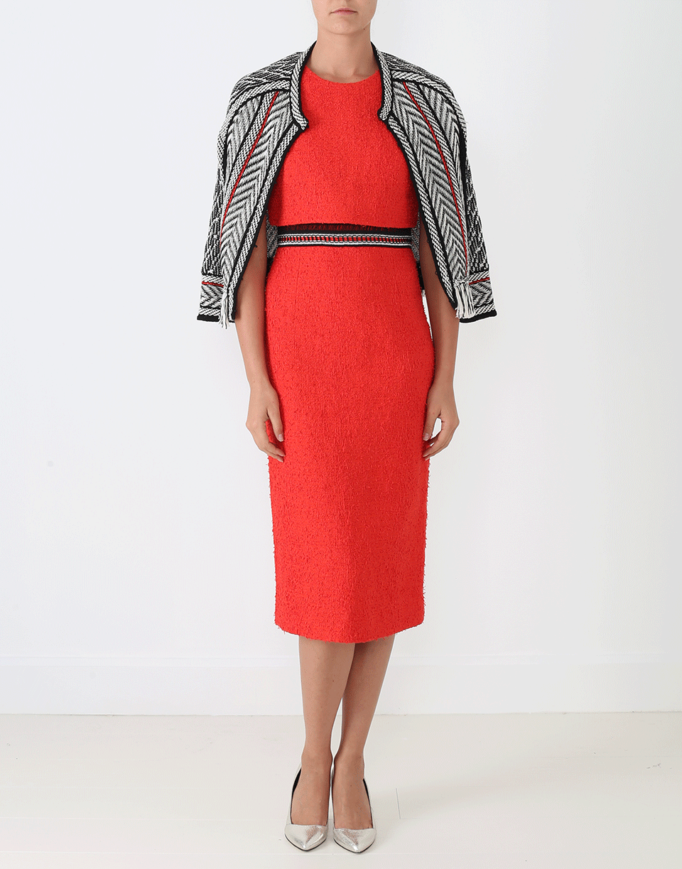 OSCAR DE LA RENTA-Fringe Cayenne Detail Jacket-