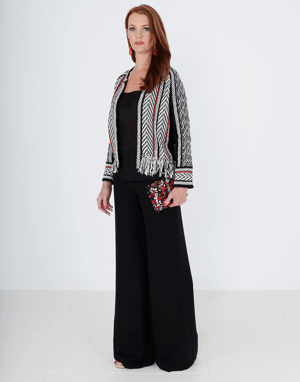 OSCAR DE LA RENTA-Fringe Cayenne Detail Jacket-