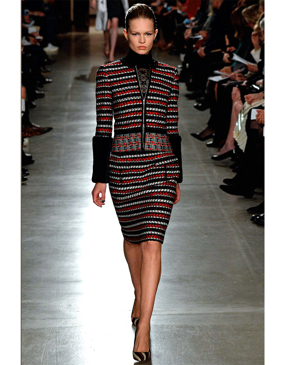 OSCAR DE LA RENTA-Tweed Jacket-