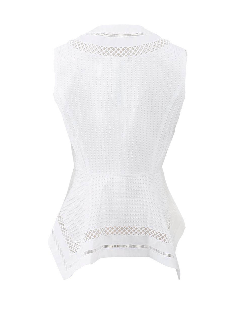 OSCAR DE LA RENTA-Asymmetrical Peplum Vest-