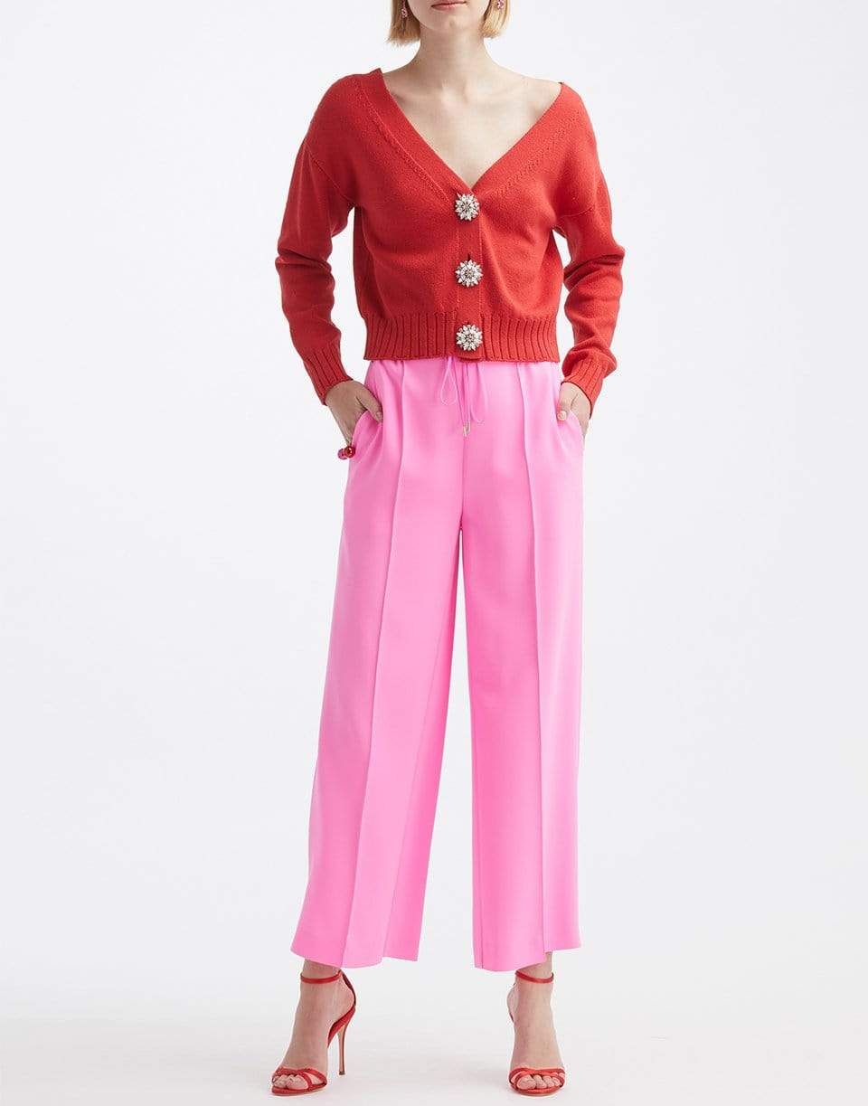 OSCAR DE LA RENTA-Waist Tie Pant-AZALEA