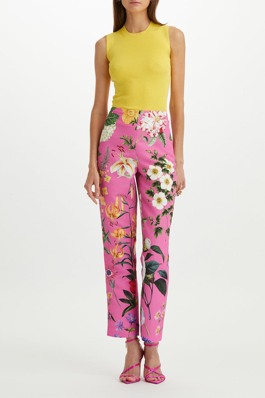 OSCAR DE LA RENTA-Zip Front Pant-