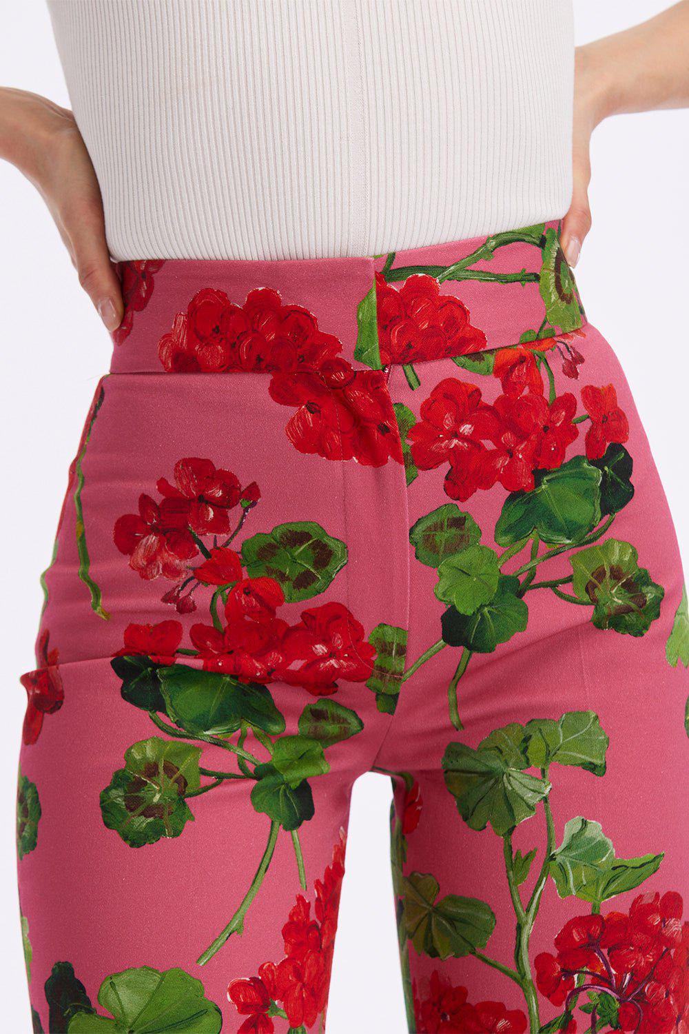 OSCAR DE LA RENTA-Zip Front Pant-