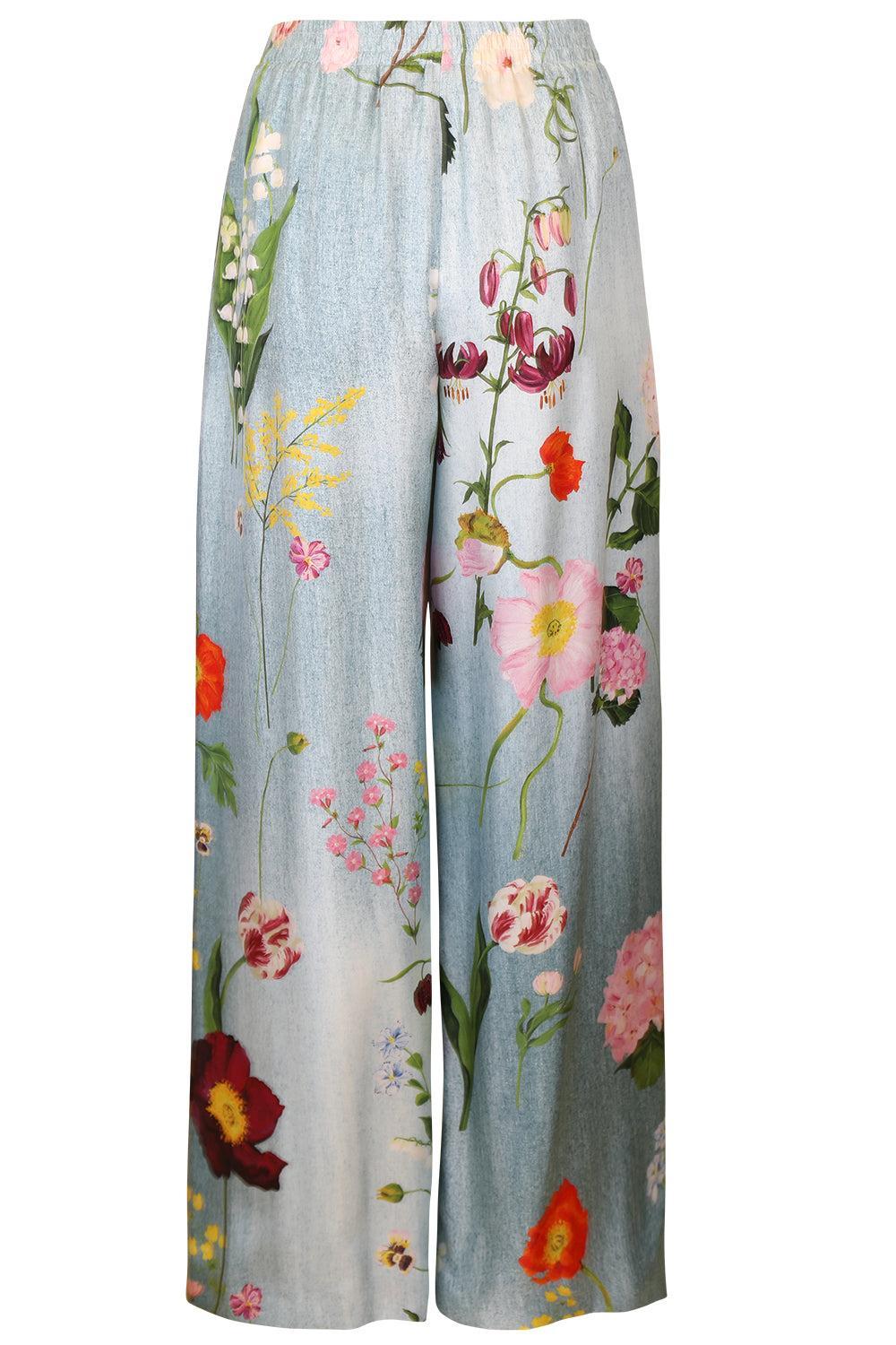 Mixed Botanical Pant-BLUE-2-CLOTHINGPANTEVENING-OSCAR DE LA RENTA