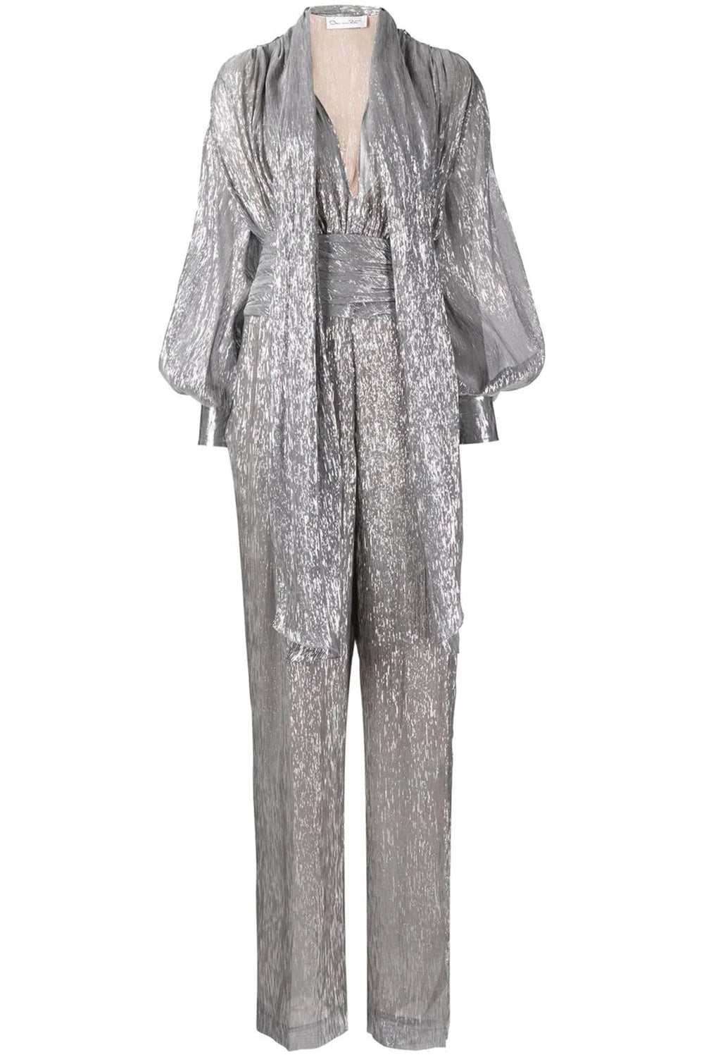OSCAR DE LA RENTA-Mousseline Jumpsuit-DRK GREY