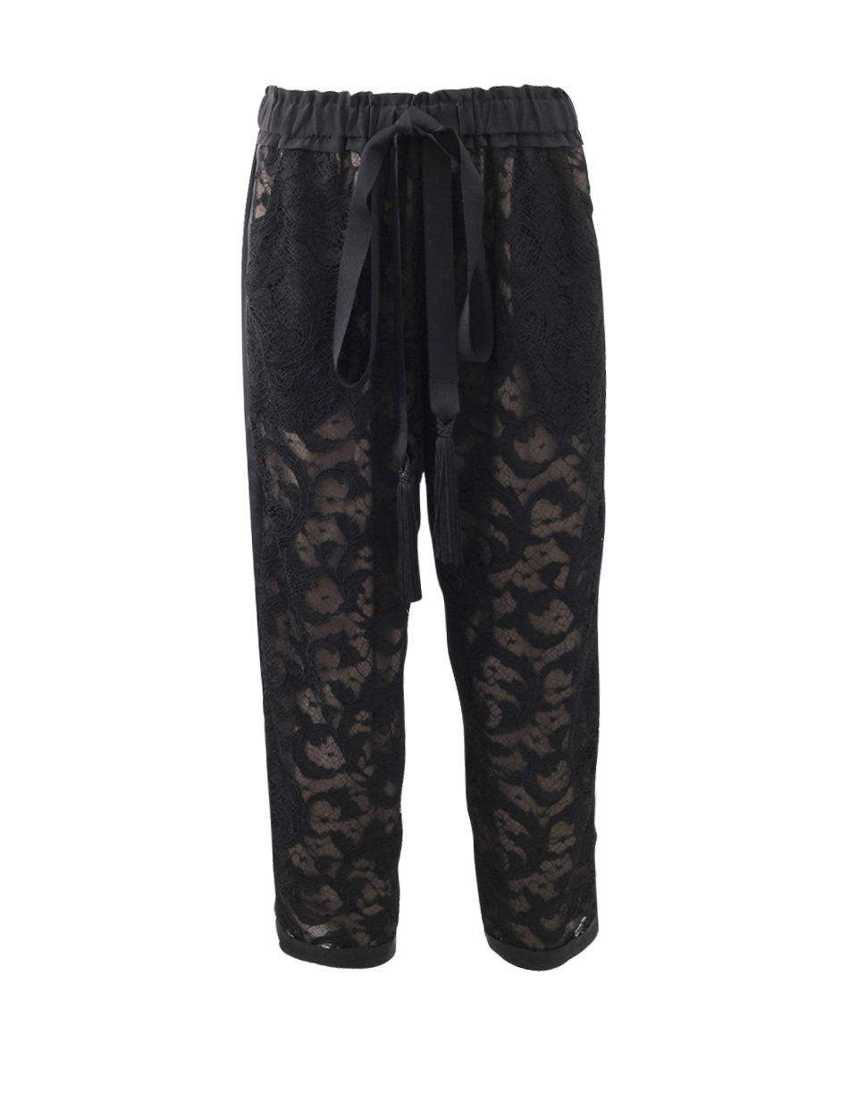 OSCAR DE LA RENTA-Tassel And Lace Track Pant-